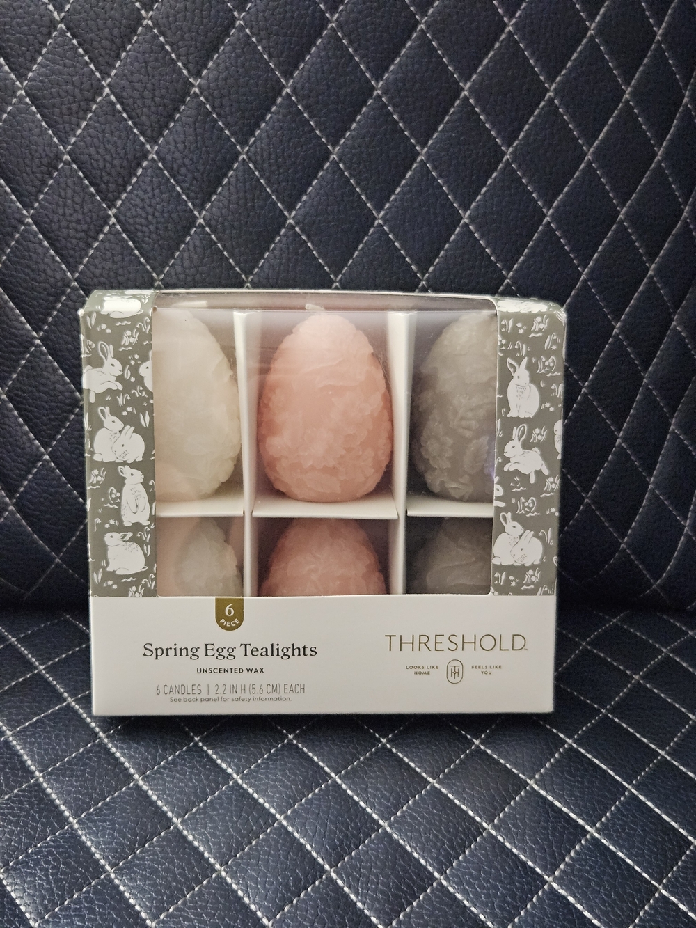 Threshold Target Spring Egg Tealights Easter Unscented Pastel Candle Pack 6ct